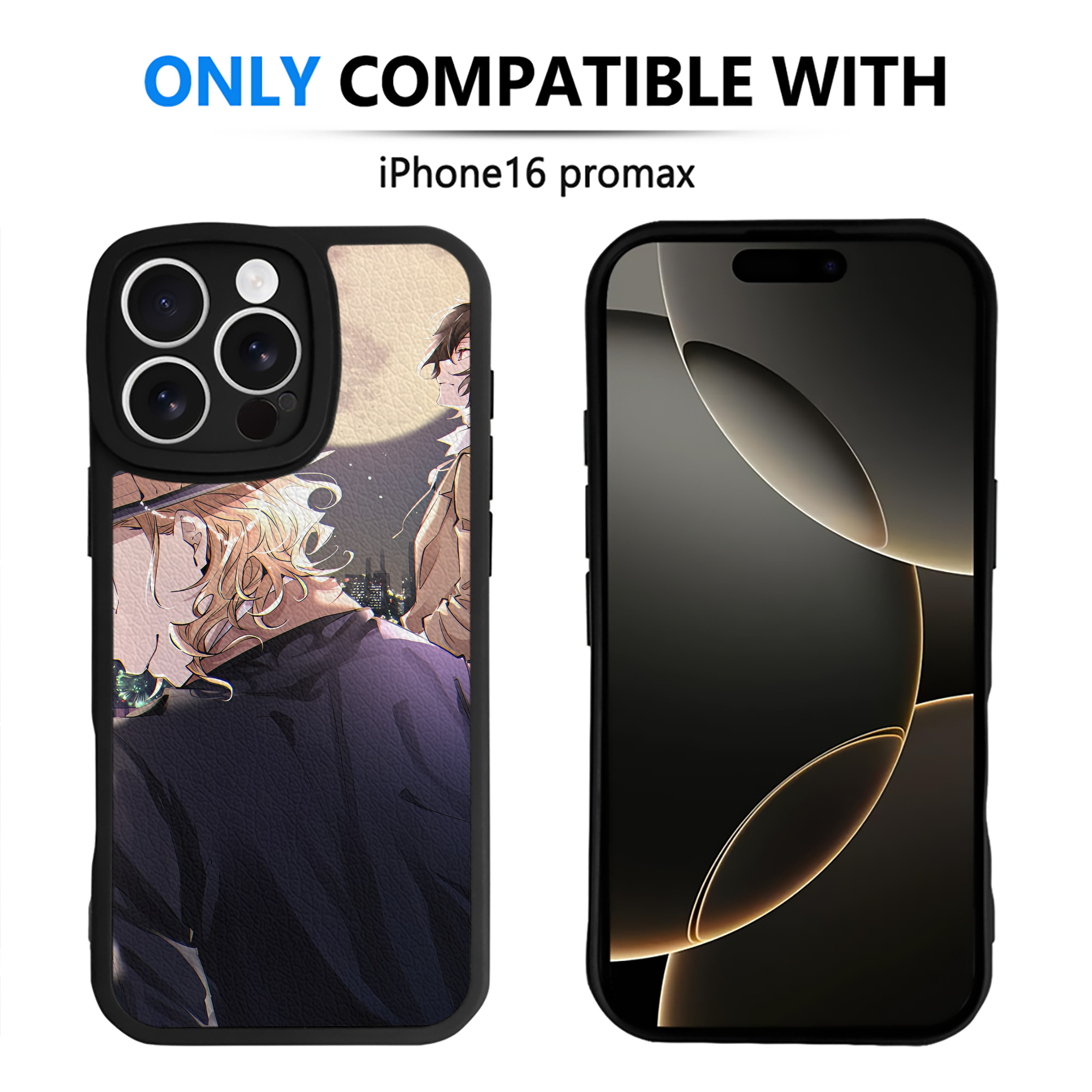 （画像用） 文豪ストレイドッグス Bungo Stray Dogs 【iPhone 16シリーズ対応】シリコンスマホケース（レザー調） 材質：シリコン